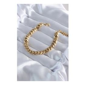 AlyaStore 316L Çelik Gold Renk Kalın Zincir Model Kadın Bileklik