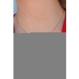 AlyaStore 316L Çelik Gold Renk Kristal Kalp Figür Kadın Kolye