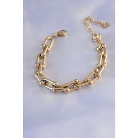AlyaStore 316L Çelik Gold Renk Tiffany Model Kadın Bileklik