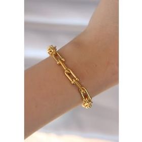 AlyaStore 316L Çelik Gold Renk Tiffany Model Kadın Bileklik