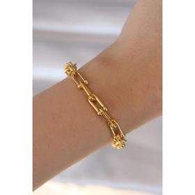 AlyaStore 316L Çelik Gold Renk Tiffany Model Kadın Bileklik