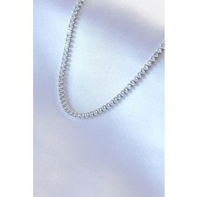 AlyaStore 316L Çelik Gümüş Renk Arpa Baget Model Kadın Kolye