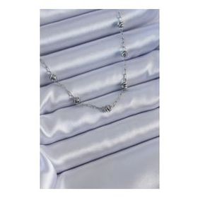 AlyaStore 316L Çelik Gümüş Renk Arpa Baget Model Kadın Kolye