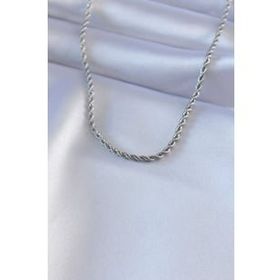 AlyaStore 316L Çelik Gümüş Renk Burgu Model Kadın Kolye