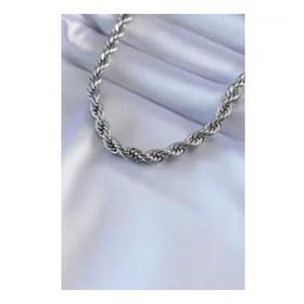 AlyaStore 316L Çelik Gümüş Renk Burgu Model Kadın Kolye