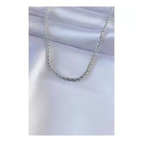 AlyaStore 316L Çelik Gümüş Renk Burgu Model Kadın Kolye