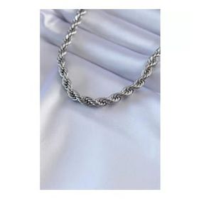 AlyaStore 316L Çelik Gümüş Renk Burgu Model Kadın Kolye