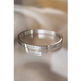 AlyaStore Silver Renk Cartier Çelik Bilezik