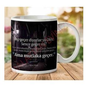 Ama Mutlaka Geçer Baskılı Kupa