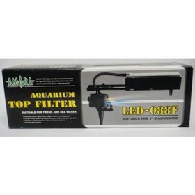 Amara LED 088F Ledli 640 L S 15 W Akvaryum Tepe Filtresi