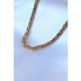 Amazeus 316L Çelik Gold Renk Kral Zincir Model Erkek Kolye
