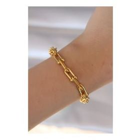 Amazeus 316L Çelik Gold Renk Tiffany Model Kadın Bileklik