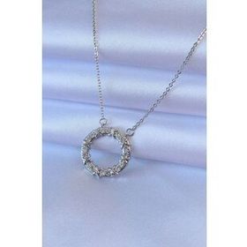 Amazeus 316L Çelik Gold Renk Zirkon Taşlı Xoxo Kadın Kolye