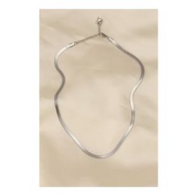 Amazeus 316L Çelik Silver Renk 45 cm İtalyan Zincir Model Kadın Kolye
