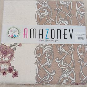 Amazon Ev Damaks Kahve 160x240 cm Pamuk Dokuma Tek Kişilik Pike