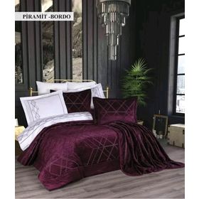 Amazon Ev Ecosse Pramit Bordo Çift Kişilik Çeyiz Seti