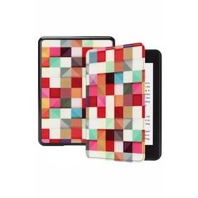 Amazon Kindle Paperwhite 4 Kareli Karışık E-Kitap Okuyucu Kılıfı