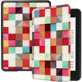 Amazon Kindle Paperwhite 4 Kareli Karışık E-Kitap Okuyucu Kılıfı