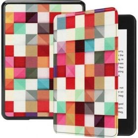 Amazon Kindle Paperwhite 4 Kareli Karışık E-Kitap Okuyucu Kılıfı