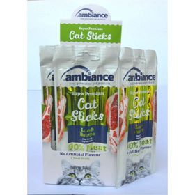Ambiance 12x5 gr Yetişkin Kedi Kuzu Etli Çiğnenebilir Ödül Çubuğu