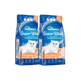 Ambiance 2x10 lt Pudralı Kedi Kumu