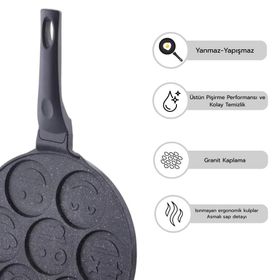 Amboss 2 Parça 26 cm Twn Krep Tava Pankek Tava