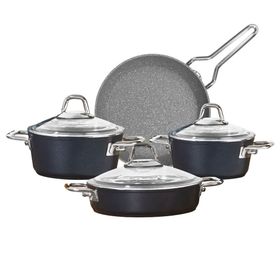 Amboss Crystal 7 Parça Granit Çift Renkli Tencere Seti