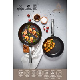 Amboss Dark Yanmaz Yapışmaz Titanyum Kaplama 30 cm Tava