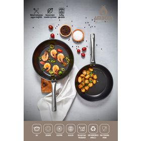 Amboss Dark Yanmaz Yapışmaz Titanyum Kaplama 30 cm Tava