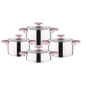 Amboss Enio 8 Parça Rose Gold Tencere Seti