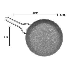 Amboss Lunara 13 Parça Paslanmaz Çelik Saklama Kabı ve Granit Tencere Tava Seti