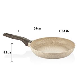 Amboss Montana 3 Parça Cappucino Granit Tencere Tava Set