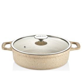 Amboss Montana 3 Parça Cappucino Granit Tencere Tava Set