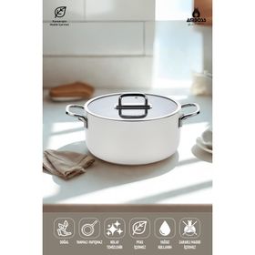 Amboss Sera Nova Seramik Yanmaz Yapışmaz 20 cm Beyaz Sahan