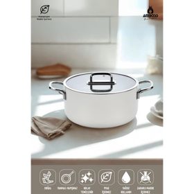 Amboss Sera Nova Seramik Yanmaz Yapışmaz 20 cm Beyaz Sahan