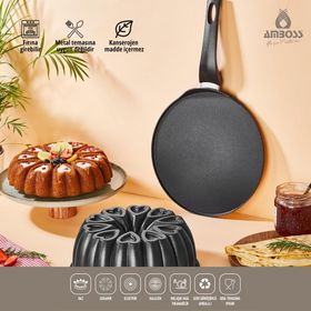 Amboss Sweet 2 Parça Krep Tava ve Kek Kalıbı