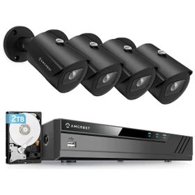 Amcrest 4K 8CH 5MP Poe NVR Siyah Güvenlik Kamera Sistemi