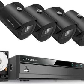 Amcrest 4K 8CH 5MP Poe NVR Siyah Güvenlik Kamera Sistemi