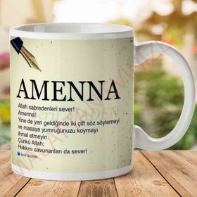 Amenna Baskılı Kupa