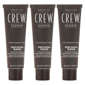 American Crew Precision Blend 3x40 ml Erkeklere Özel Amonyaksız Doğal Beyaz Kapatıcı Saç Boyası