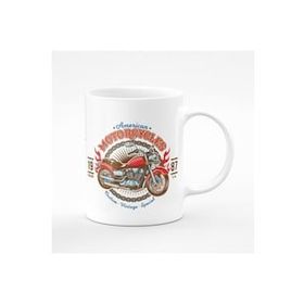 American Motorcycle Baskılı Kupa