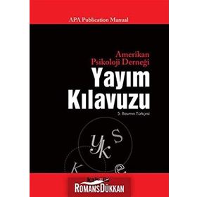 Amerikan Psikoloji Derneği Yayım Kılavuzu - Cenk Pamay;Zeynep Gökay Üstün