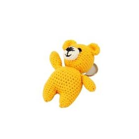 Amigurumi Ayı Sarı Anahtarlık