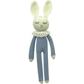 Amigurumi Mavi Uyku Arkadaşı Örme Tavşan Oyuncak