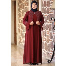 Amine Hüma Neşe Bordo Abiye