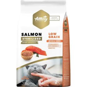 Amity Düşük Tahıllı Somonlu Kısırlaştırılmış 2 kg Yetişkin Kuru Kedi Maması