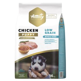 Amity Super Premium Az Tahıllı Tavuklu 14 kg Yavru Köpek Maması
