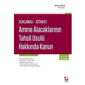 Amme Alacaklarının Tahsil Usulü Hakkında Kanun - Mahmut Coşkun