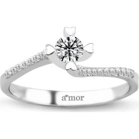 Amor TRYZ28009F028 0.28 Karat Tektaş Pırlanta Yüzük