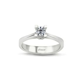 Amor TRYZ33001F033 0.33 Karat Tektaş Pırlanta Yüzük